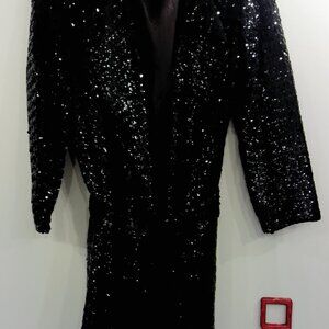 Vintage 50's-60's woman's sequin trench coat